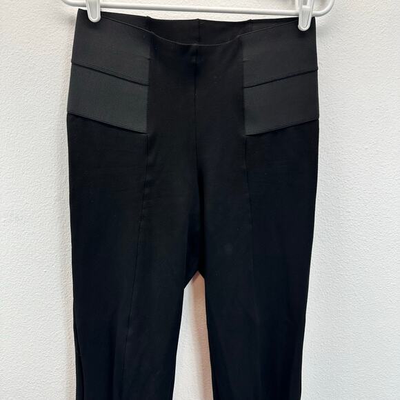 Marcella Tremont Pant Black Ponte Knit Split Hem Med - Picture 8 of 16